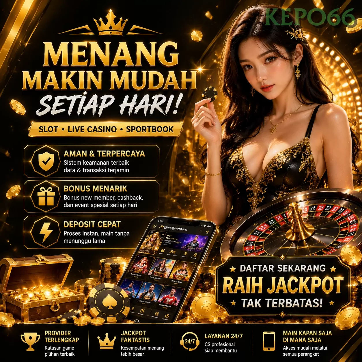 Main kepo66q Menang Jackpot Besar